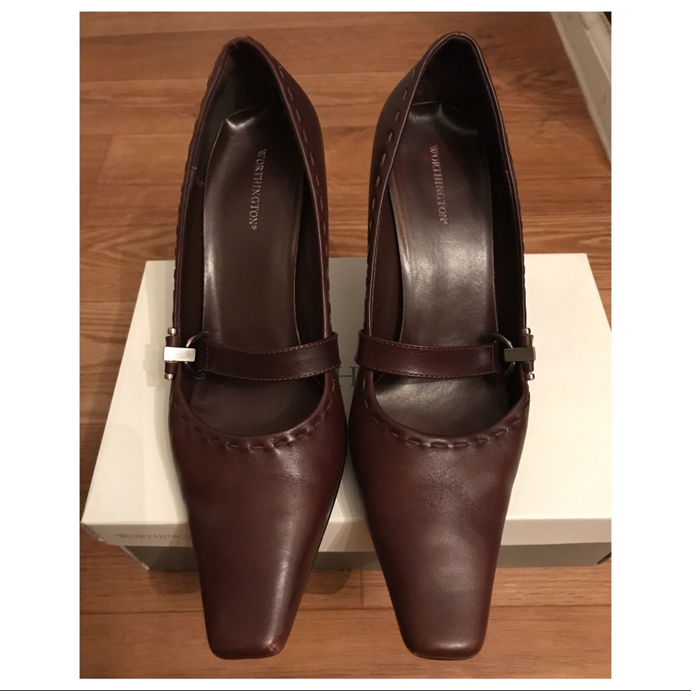Brown Leather Heels